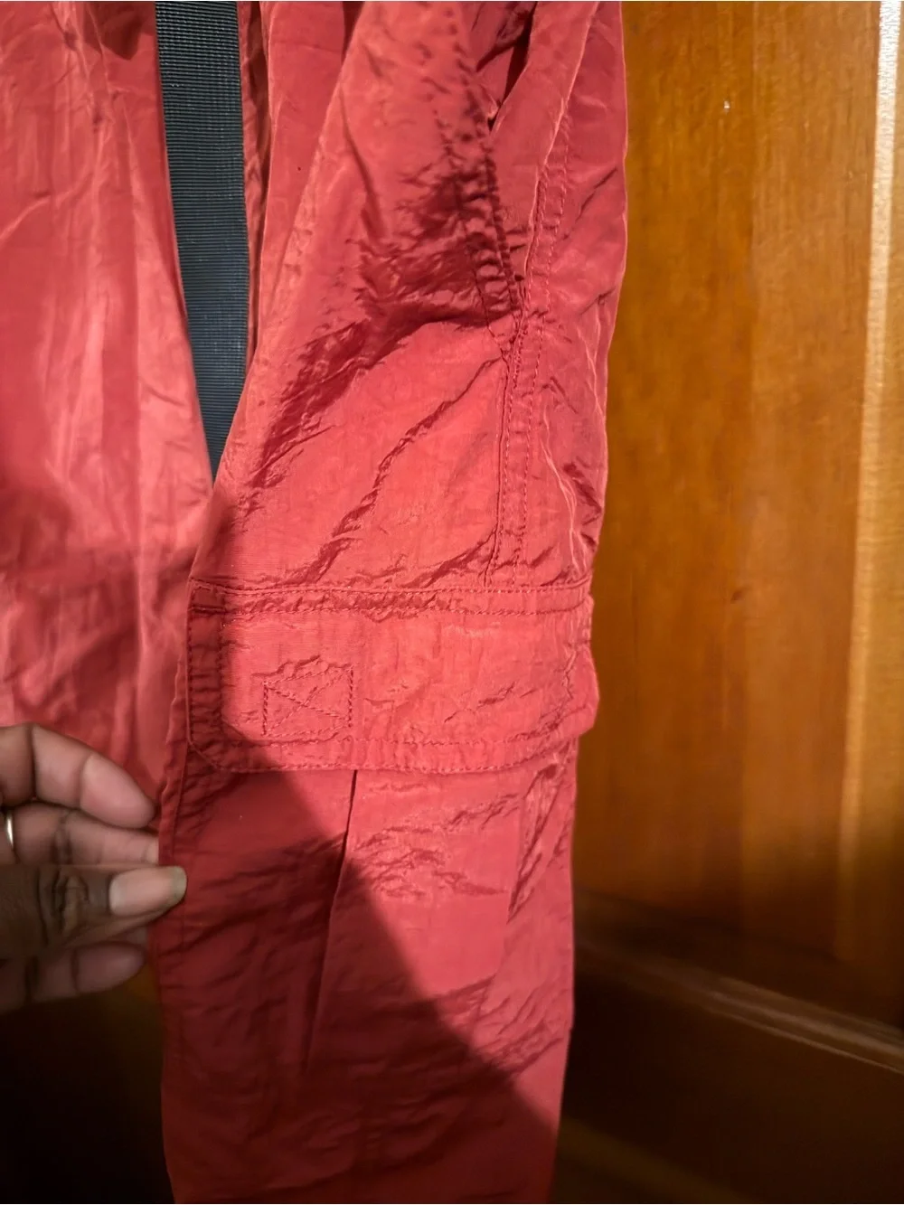 Banana Republic Red Swim Board Shorts with Black Drawstring
